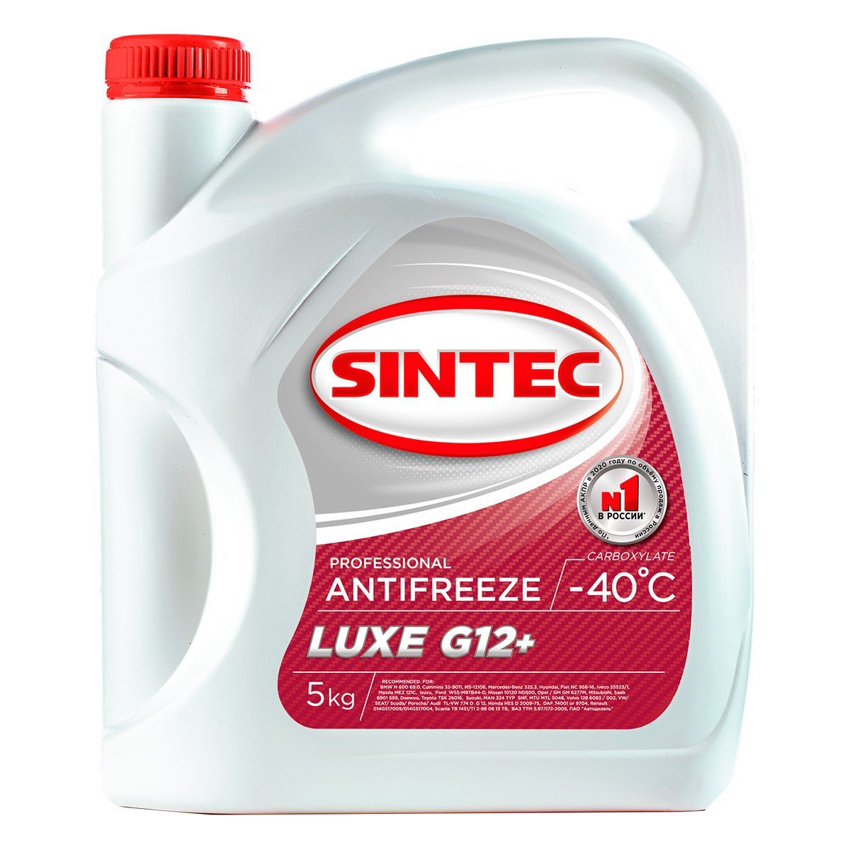 Sintec LUXE G12+ (-40) красный, 5кг